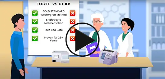Don't Be Duped by Speed: Excyte ESR analyzers use the gold standard Westergren method, prioritizing accuracy while still providing results you can trust in just 15 minutes!